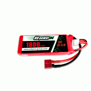 HD POWER 1800mAh 35C 3S 11.1V lipoapatarei